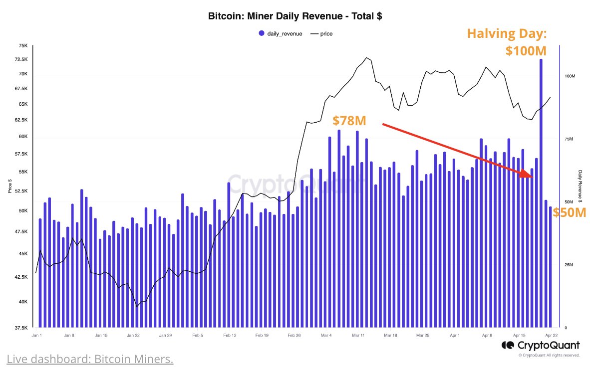 Bitcoin Runes Hype Dissipates: Why This Makes Life Difficult For Miners-Bitrabo Bitcoin Miner Revenue