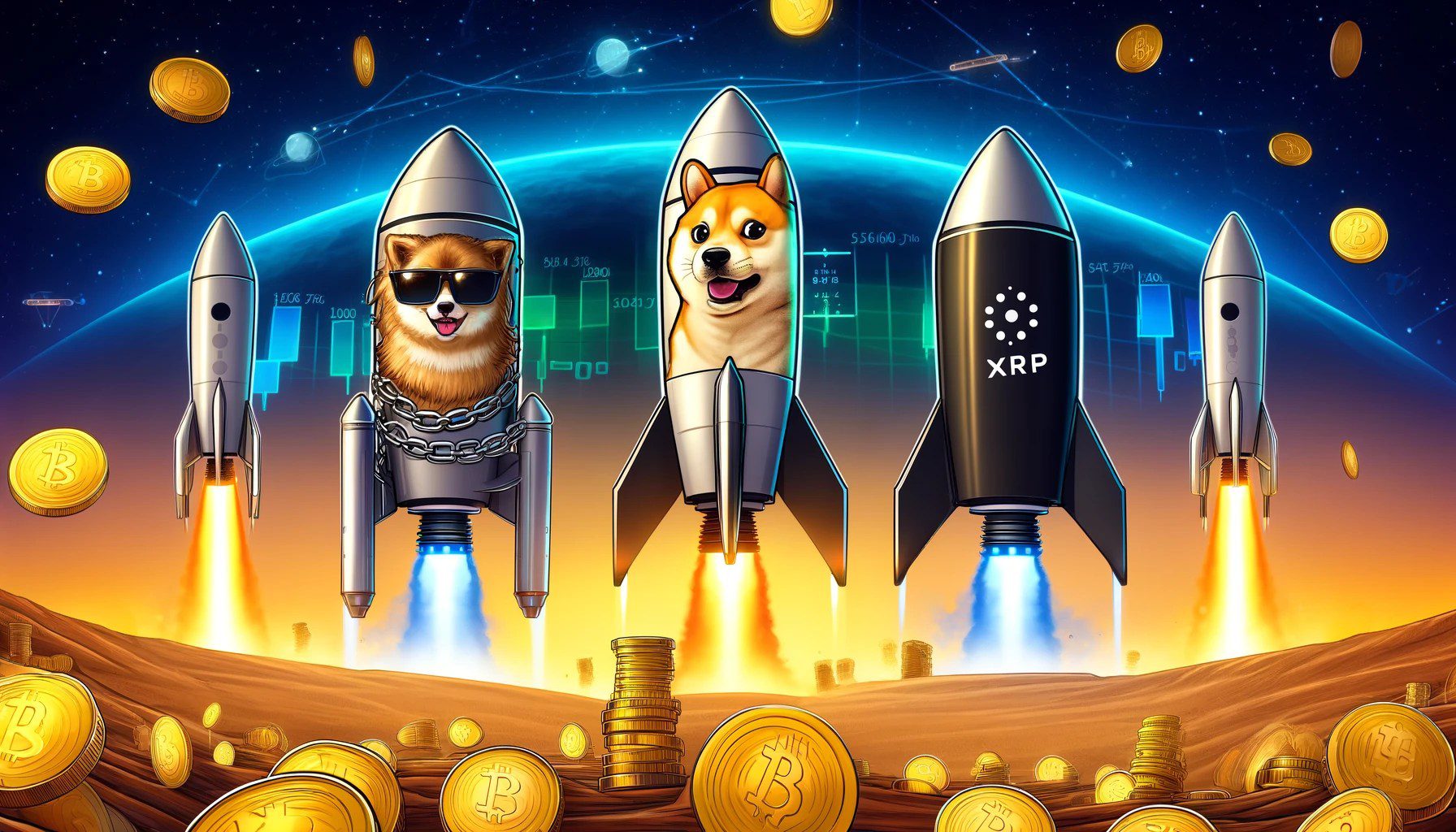 Doge To The Moon: Dogecoin Leads In Network Growth