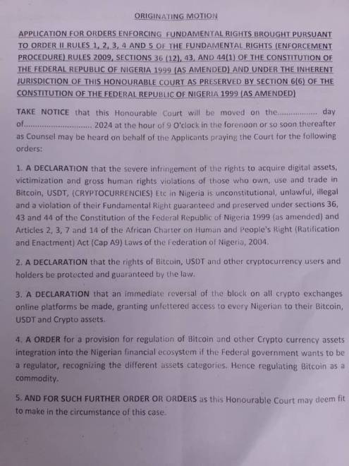 Pro-Bitcoin Advocate Takes Legal Action To Protect Investors’ Rights Against Nigerian Authorities-Bitrabo Bitcoin