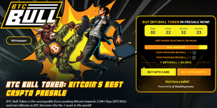 Btc Bull Token Presale Website