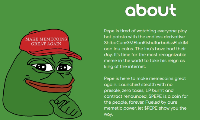 Pepe’s Official Website