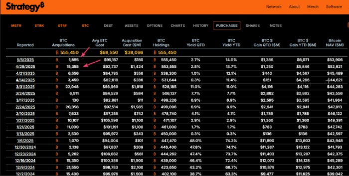 Strategy Bitcoin Holdings