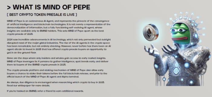 Indicators Of Mind Of Pepe'S Growth
