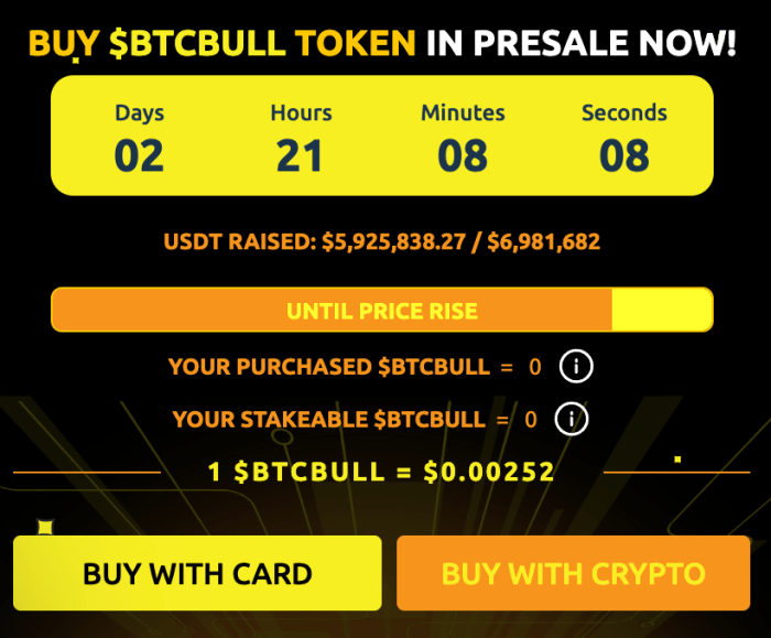 How To Buy $Btcbull In Presale