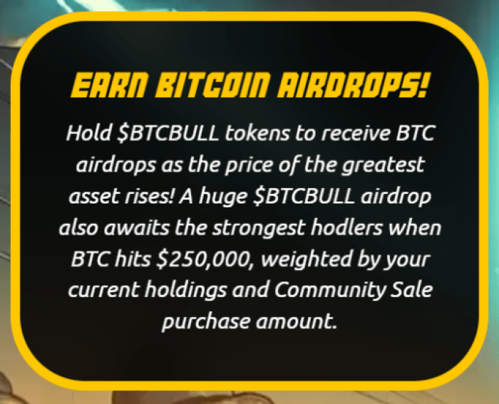 Btc Bull Token Benefits Btc Bull Token Bitcoin Airdrops