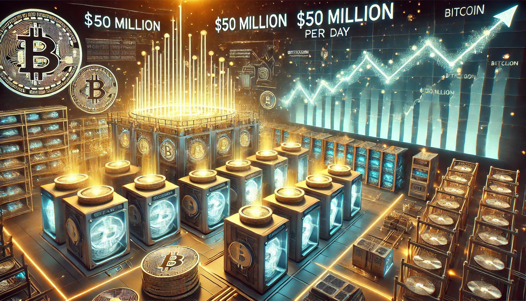 Bitcoin Miners Rake In $50 Million Daily – A Historical Comparison