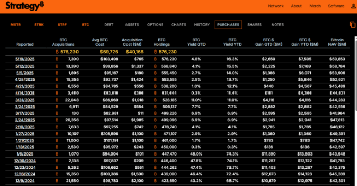 Strategy Bitcoin Holdings