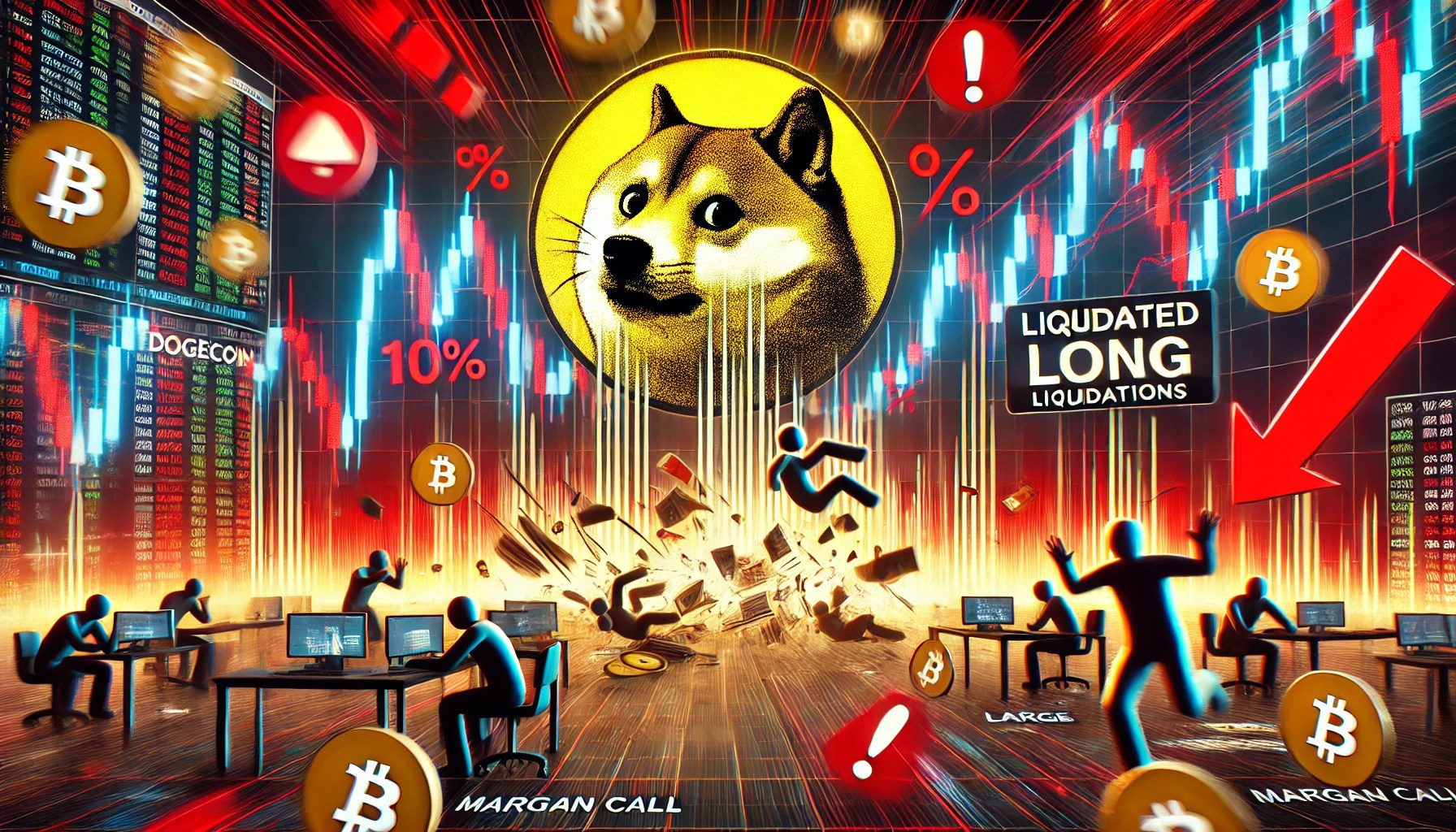 Dogecoin Price Plummets 10%, Liquidations Surge Fast
