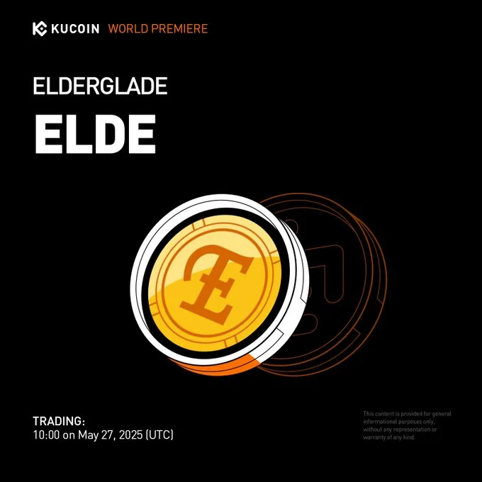 Elderglade (Elde) Will Be Listed On Kucoin