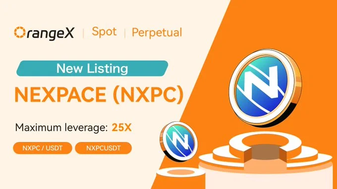 Nexpace $Nxpc Launching On Orangex Exchange May 15, 2025