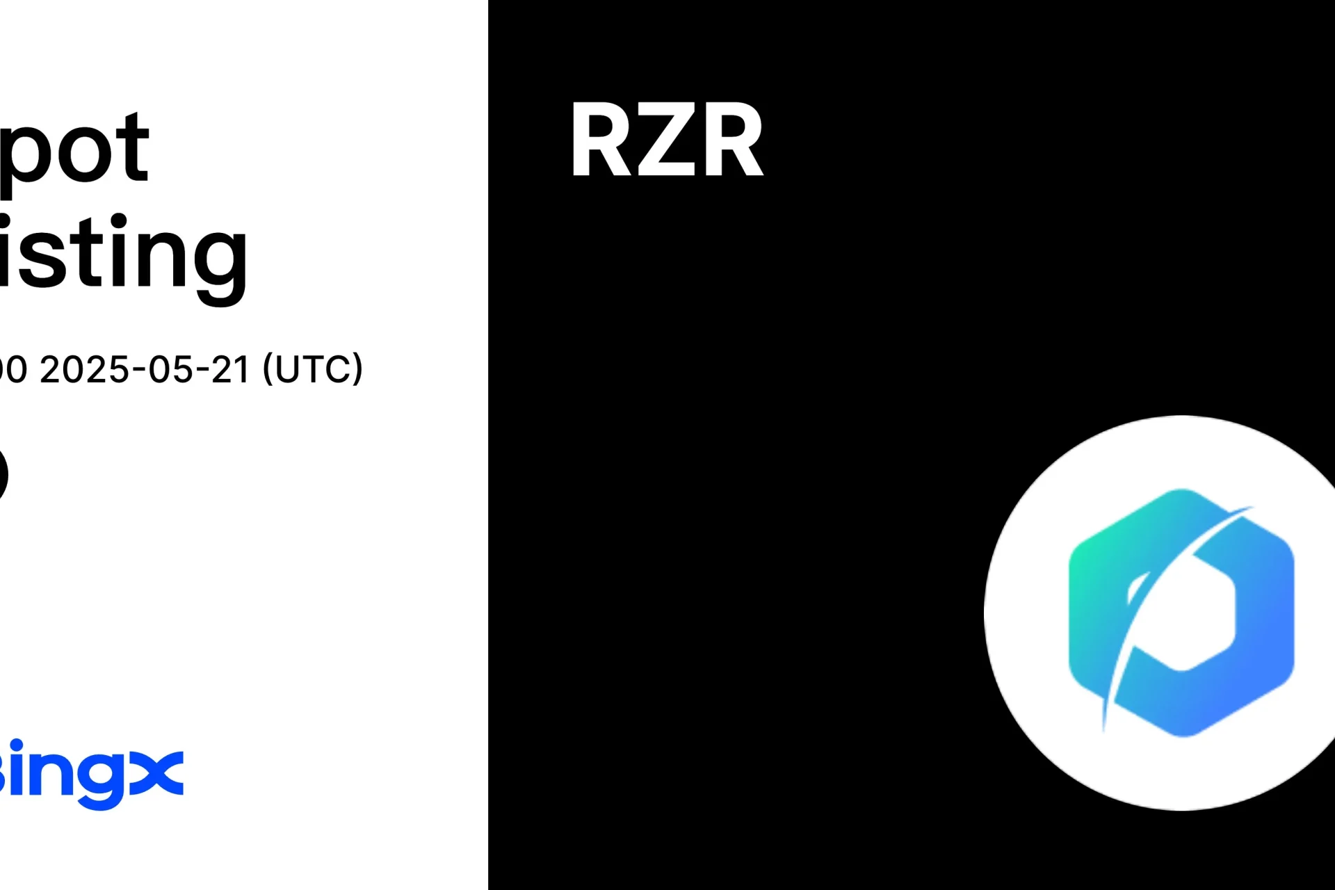 Rezor $Rzr Launches On Bingx Exchange May 21, 2025