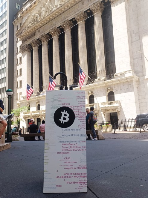 Bitcoin Rise Sculpture