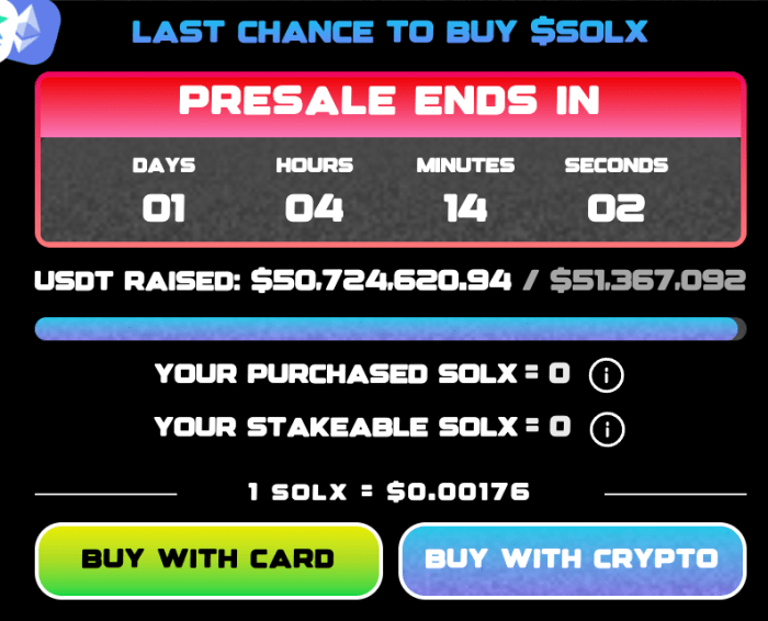 Whales Invest $495K In Solaxy As Presale Closes Tomorrow-Bitrabo 1 Day Until Presale Ends Solaxy.