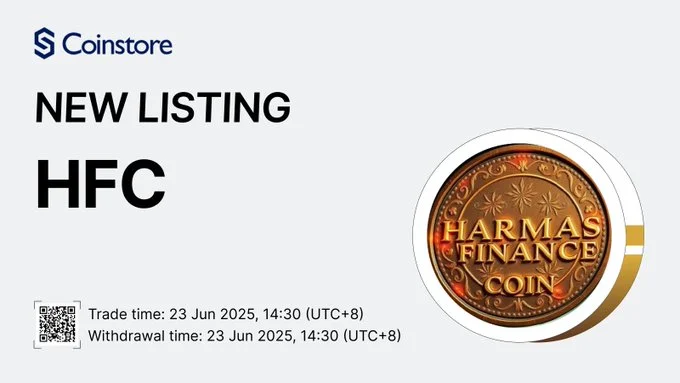Harmas Finance Coin $Hfc Set For Coinstore Listing On June 23