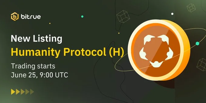 Humanity Protocol $H Launches On Bitrue June 25, 2025