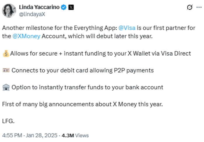 Linda Yaccarion’s X Post