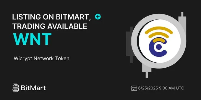 Wicrypt Token $Wnt Launching On Bitmart June 25, 2025-Bitrabo Wicrypt Token $Wnt Launching On Bitmart June 25, 2025