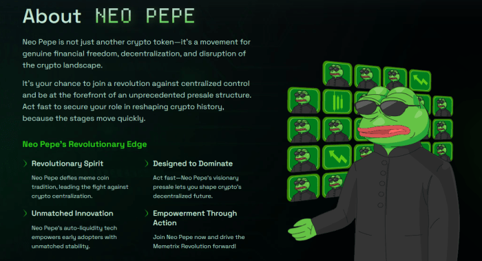 Top Erc-20 Presales To Watch Amid Market Shifts-Bitrabo Neopepe