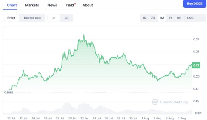 Top Altcoins To Grab Before Potential 200-500% Surge-Bitrabo Dogecoin ($Doge) Price Chart Coinmarketcap