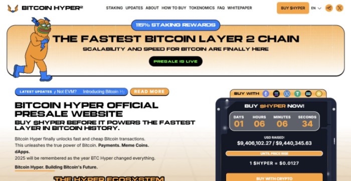 Bitcoin Hyper ($Hyper) Live Presale Info