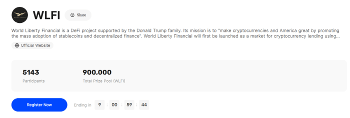 Exciting Wlfi Listing Carnival.