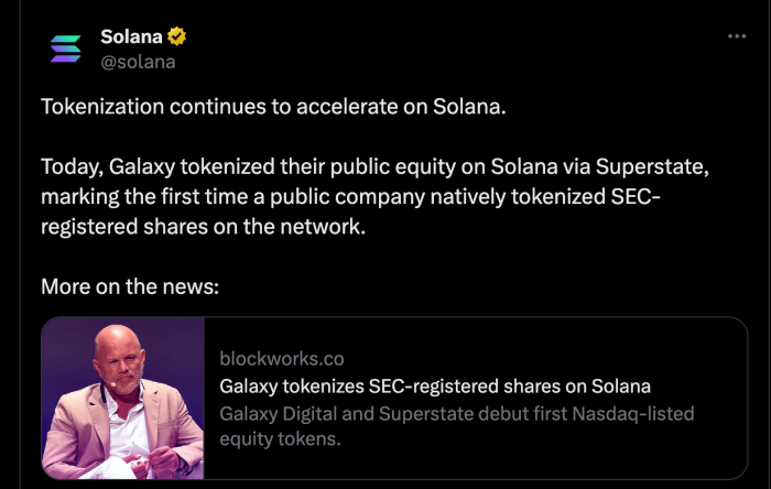 Galaxy Digital On Solana