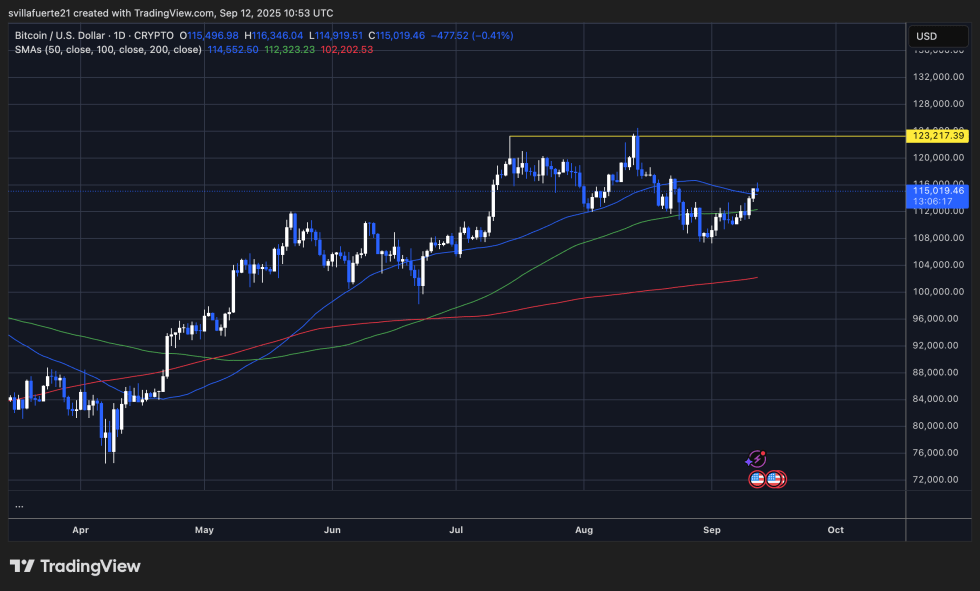 Bitcoin Whales Acquire 65K Btc In One Week: Supply Tightens-Bitrabo Btc Consolidates In A Range | Source: Btcusdt Chart On Tradingview