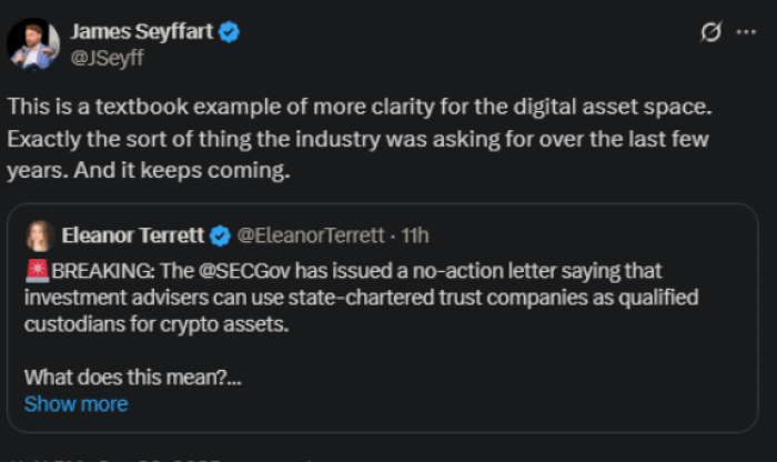 Crypto Breakthrough Alert: Today'S Must-See Insights-Bitrabo James Seyffart’s X Post