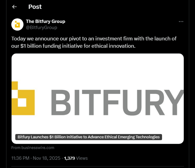 Bitfury Transitions From Mining To $1 Billion Tech Fund-Bitrabo 1763594898 889 Bitfury Says Goodbye To Mining Hello To A 1 Billion-Bitrabo