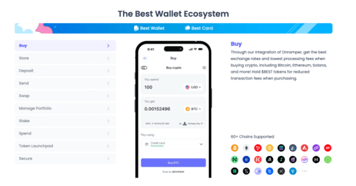 The Best Wallet Ecosystem Featured On The Best Wallet Token Presale Page.